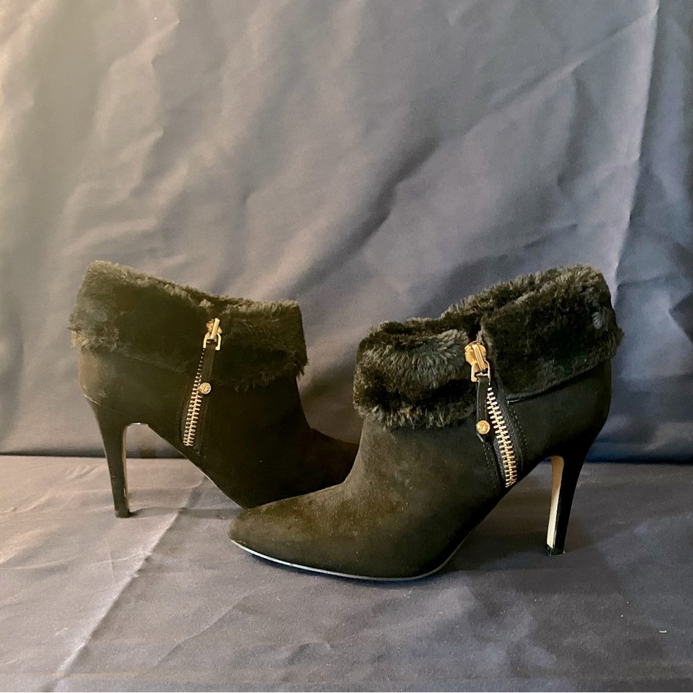 Marc Fisher Cahoot 2 Women US 10 Black Ankle Boots - Preowned